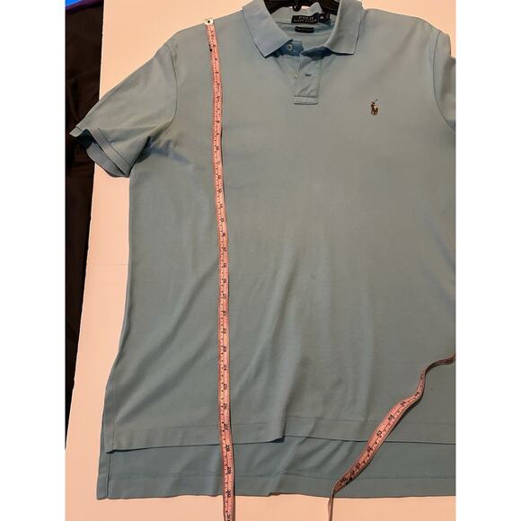 Polo Ralph Lauren Men’s Short Sleeve Collared Preppy XXL Logo Island Aqua - Picture 8 of 10